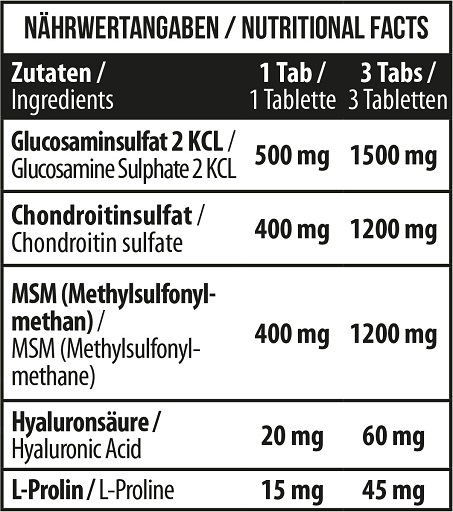 supp4u-24_supp4u-24_MST - Glucosamine Chondroitine MSM + HYALURON - 90 Tabletten